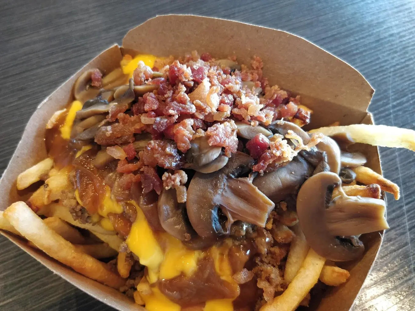 Best chicken fajita poutine in Edmonton, AB